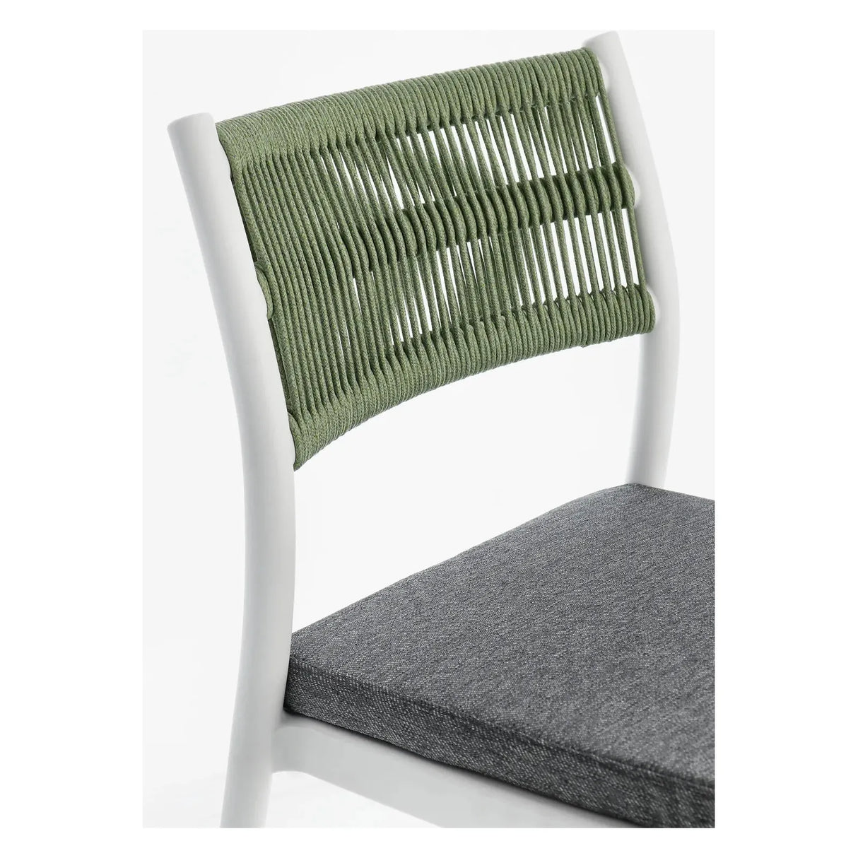 Alvin Stuhl mit Kissen Weiss/Grün - ZEN ZONE Furniture