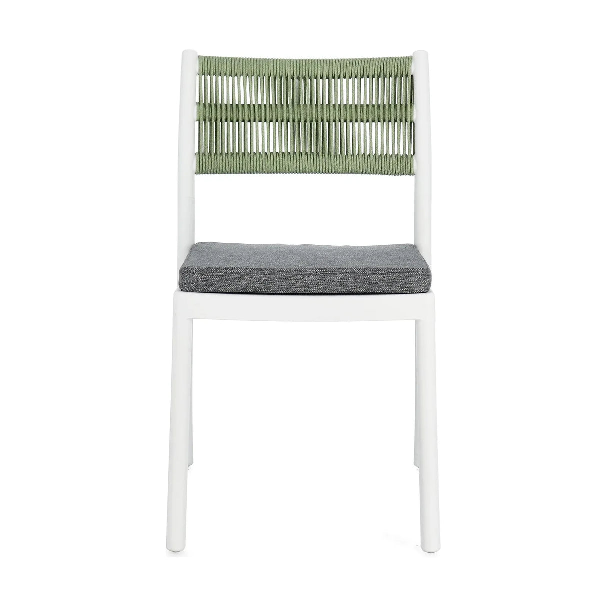 Alvin Stuhl mit Kissen Weiss/Grün - ZEN ZONE Furniture