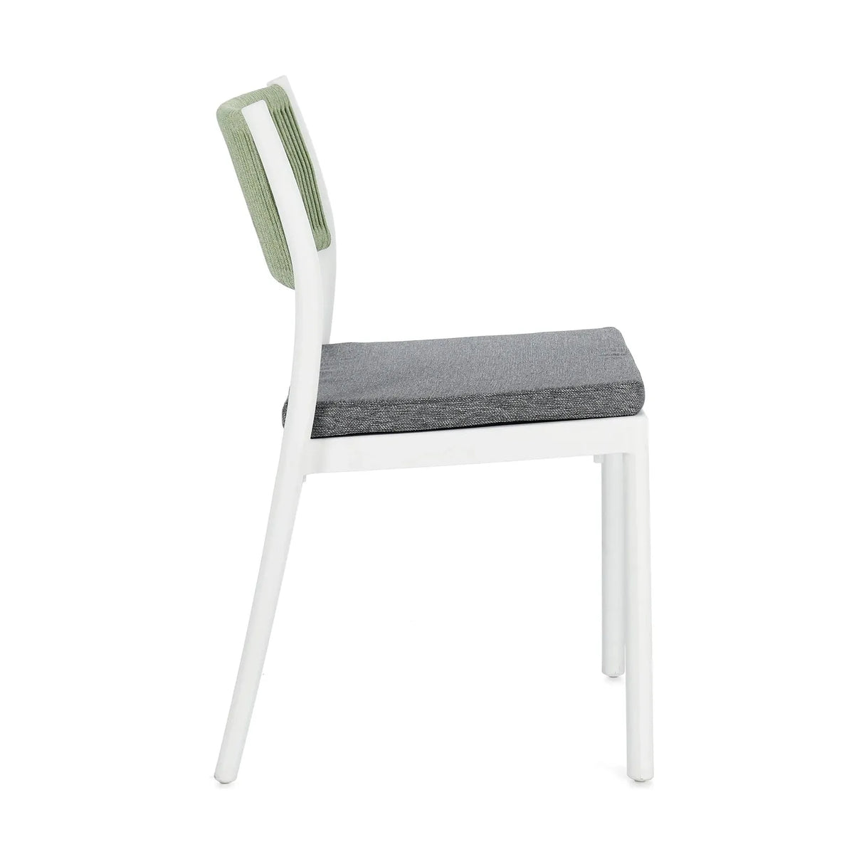 Alvin Stuhl mit Kissen Weiss/Grün - ZEN ZONE Furniture