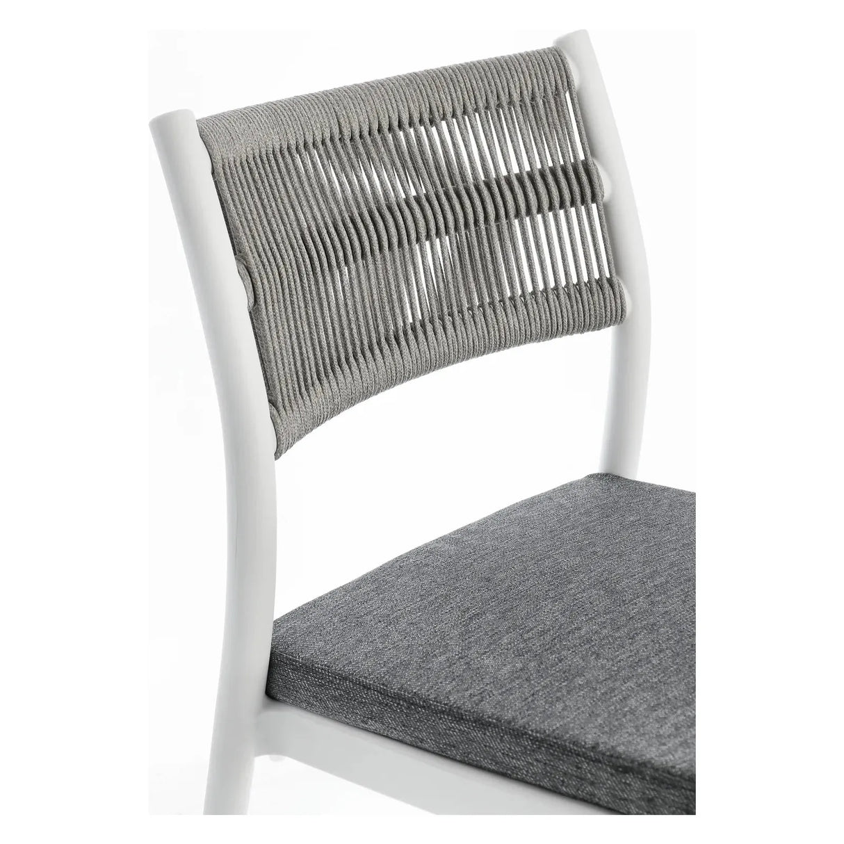 Alvin Stuhl mit Kissen Weiss/Hellgrau - ZEN ZONE Furniture