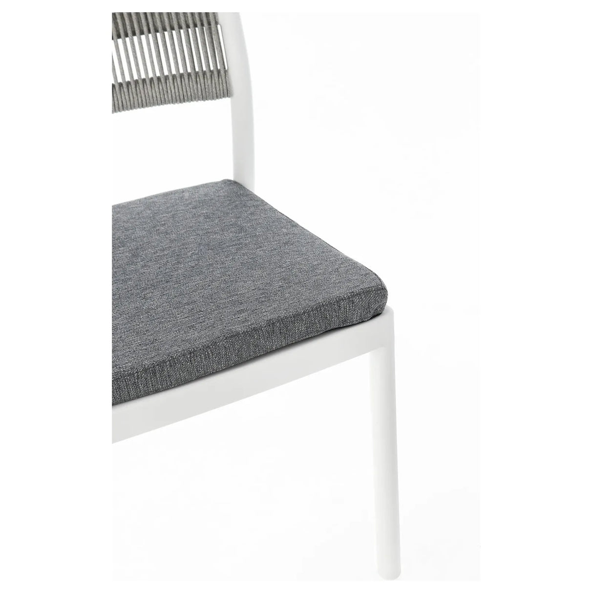 Alvin Stuhl mit Kissen Weiss/Hellgrau - ZEN ZONE Furniture