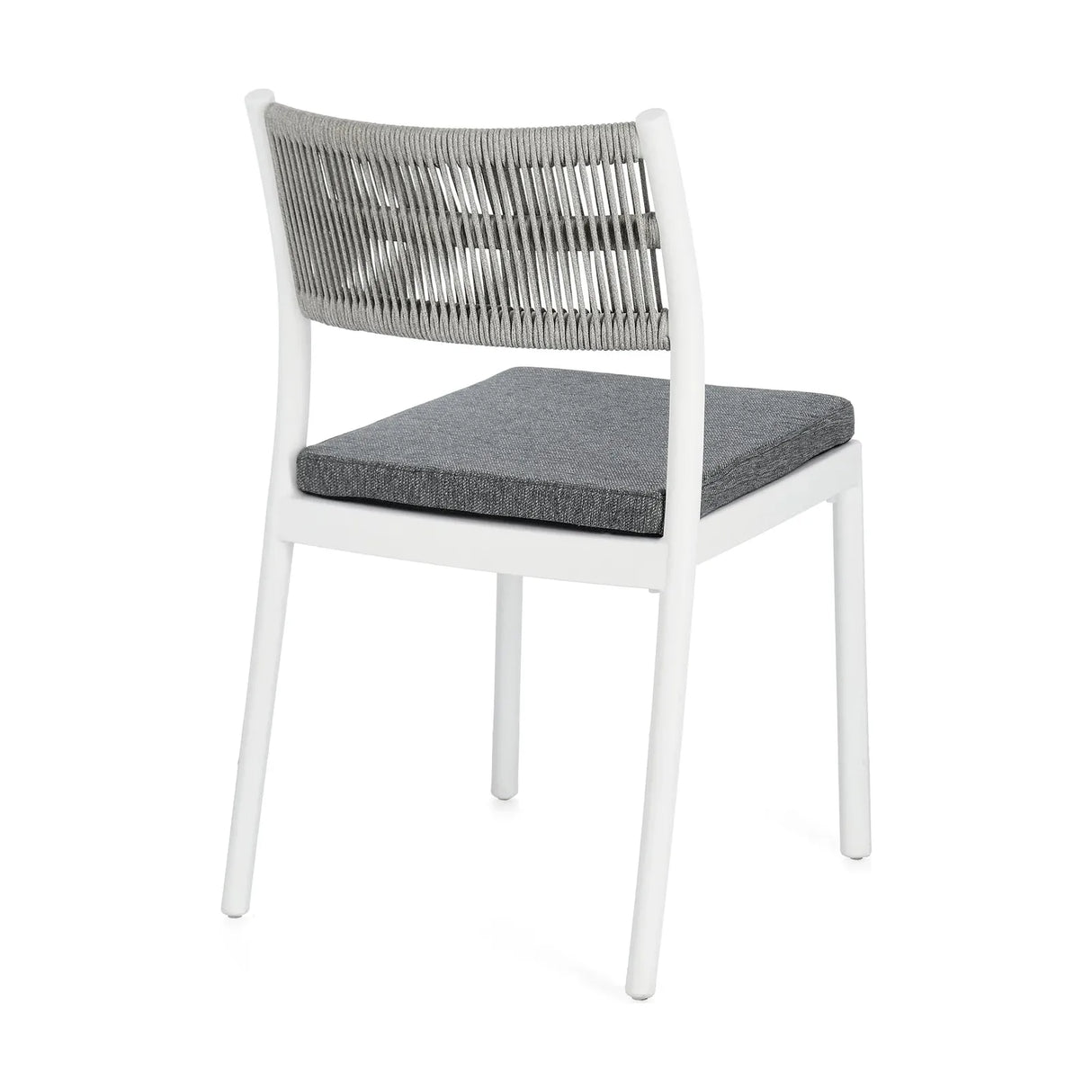 Alvin Stuhl mit Kissen Weiss/Hellgrau - ZEN ZONE Furniture