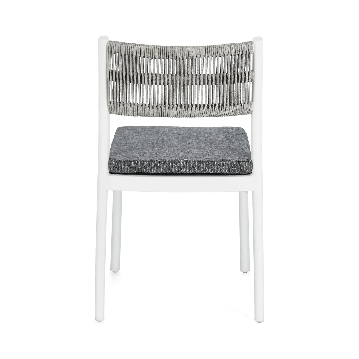 Alvin Stuhl mit Kissen Weiss/Hellgrau - ZEN ZONE Furniture