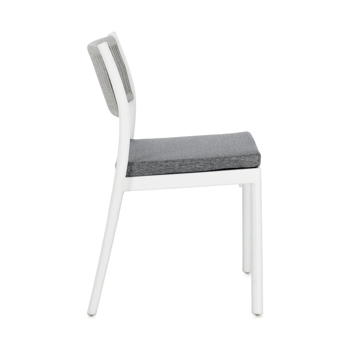 Alvin Stuhl mit Kissen Weiss/Hellgrau - ZEN ZONE Furniture