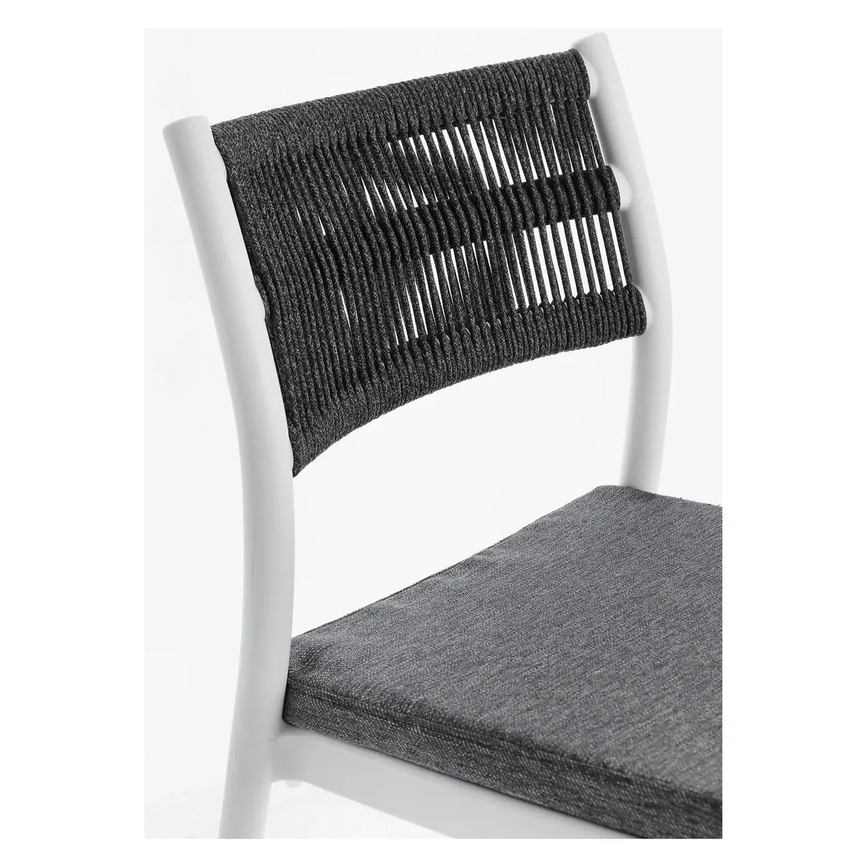 Alvin Stuhl mit Kissen Weiss/Dunkelgrau - ZEN ZONE Furniture