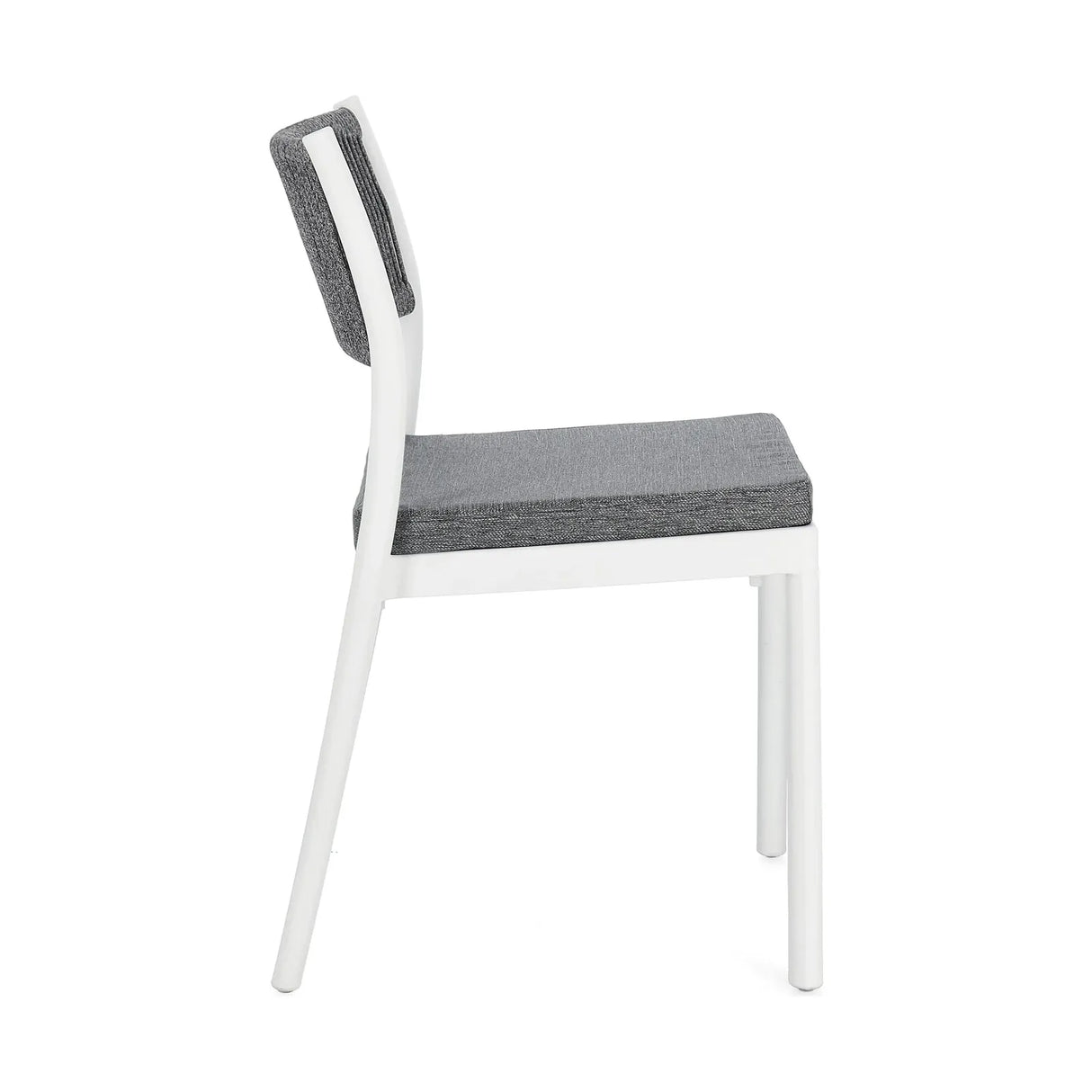 Alvin Stuhl mit Kissen Weiss/Dunkelgrau - ZEN ZONE Furniture