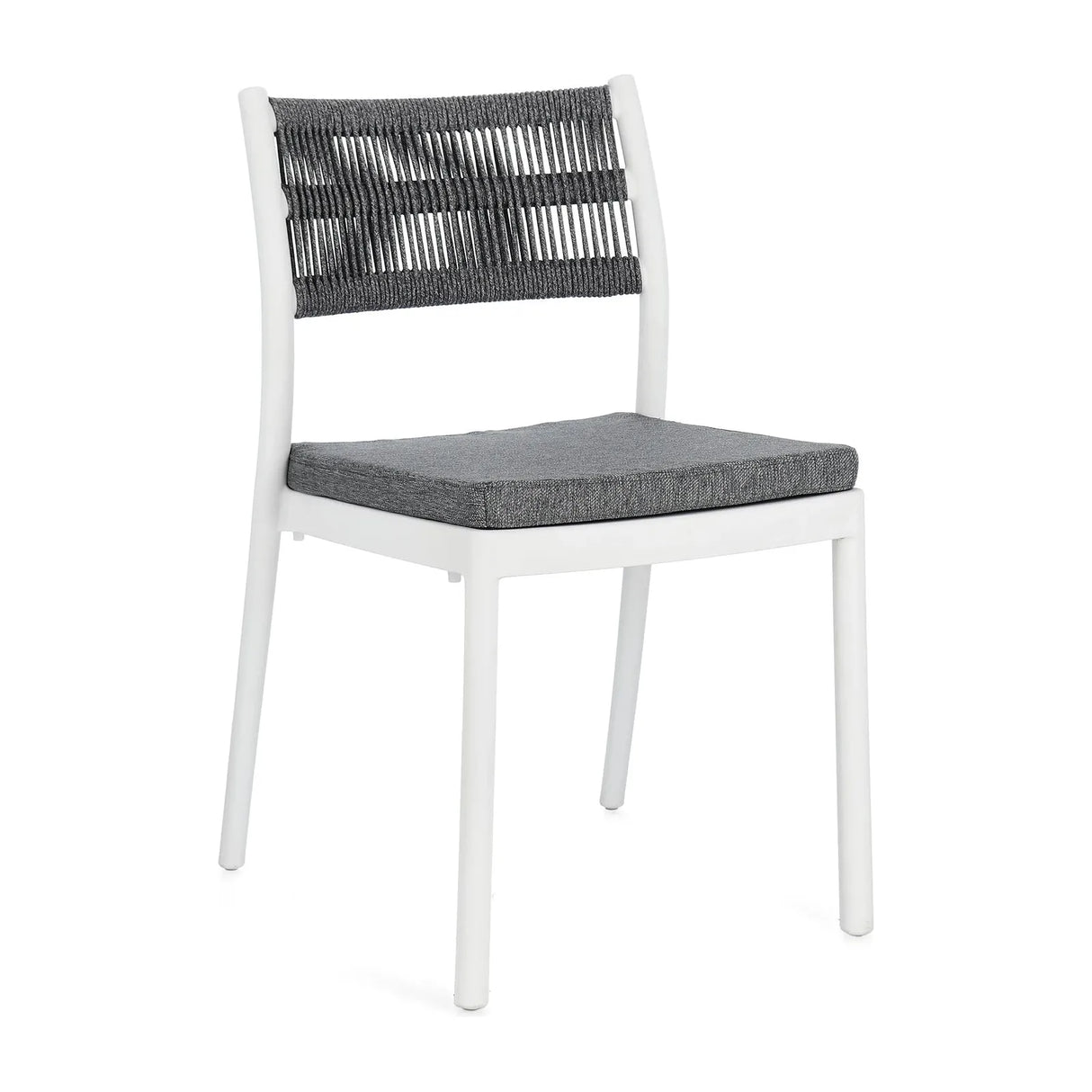 Alvin Stuhl mit Kissen Weiss/Dunkelgrau - ZEN ZONE Furniture