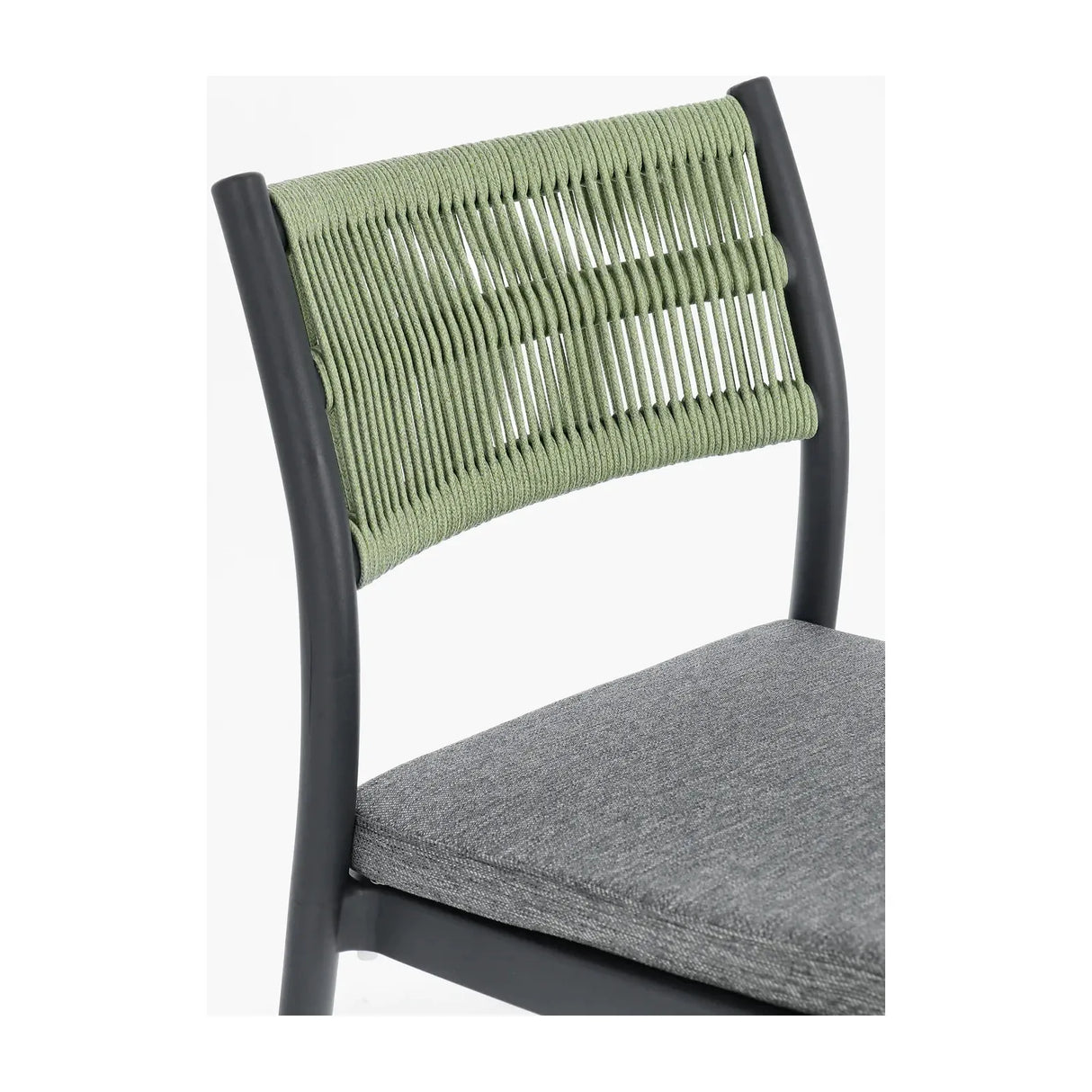 Alvin Stuhl mit Kissen Charcoal/Grün - ZEN ZONE Furniture