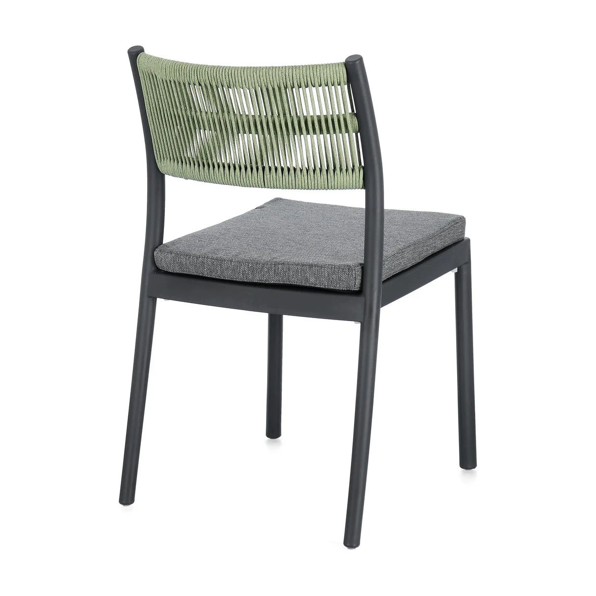 Alvin Stuhl mit Kissen Charcoal/Grün - ZEN ZONE Furniture