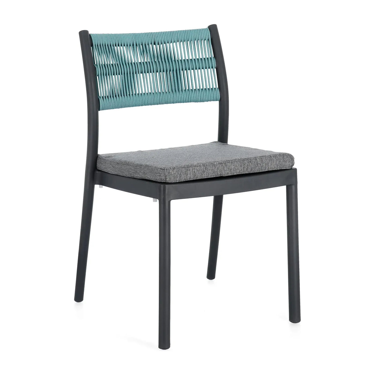 Alvin Stuhl mit Kissen Charcoal/Avio - ZEN ZONE Furniture