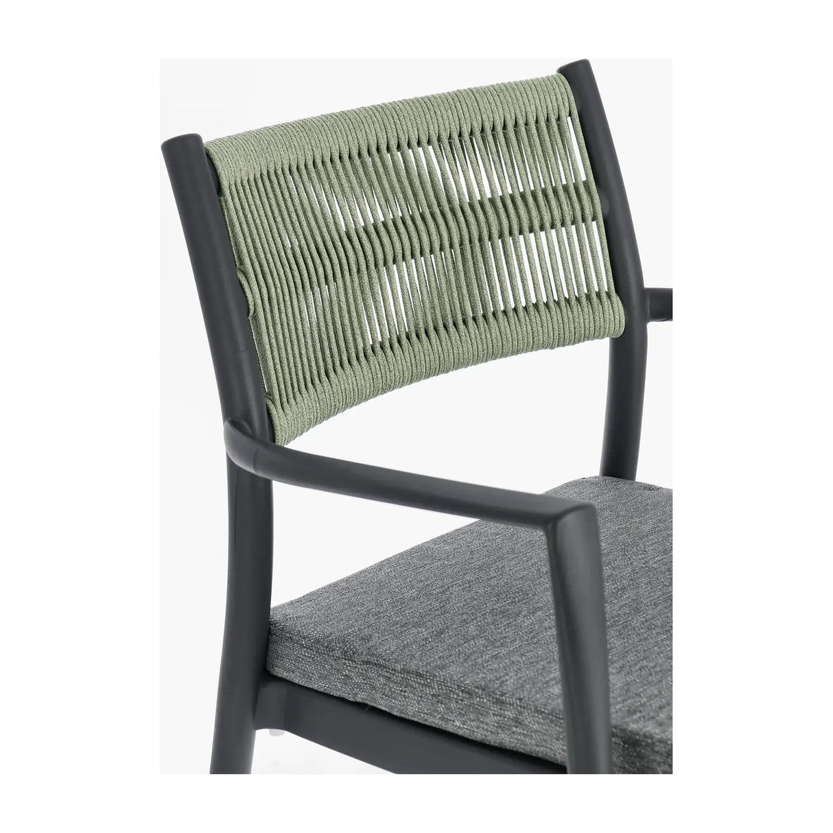 Alvin Stuhl mit Armlehne und Kissen Anthrazit/Gold - ZEN ZONE Furniture