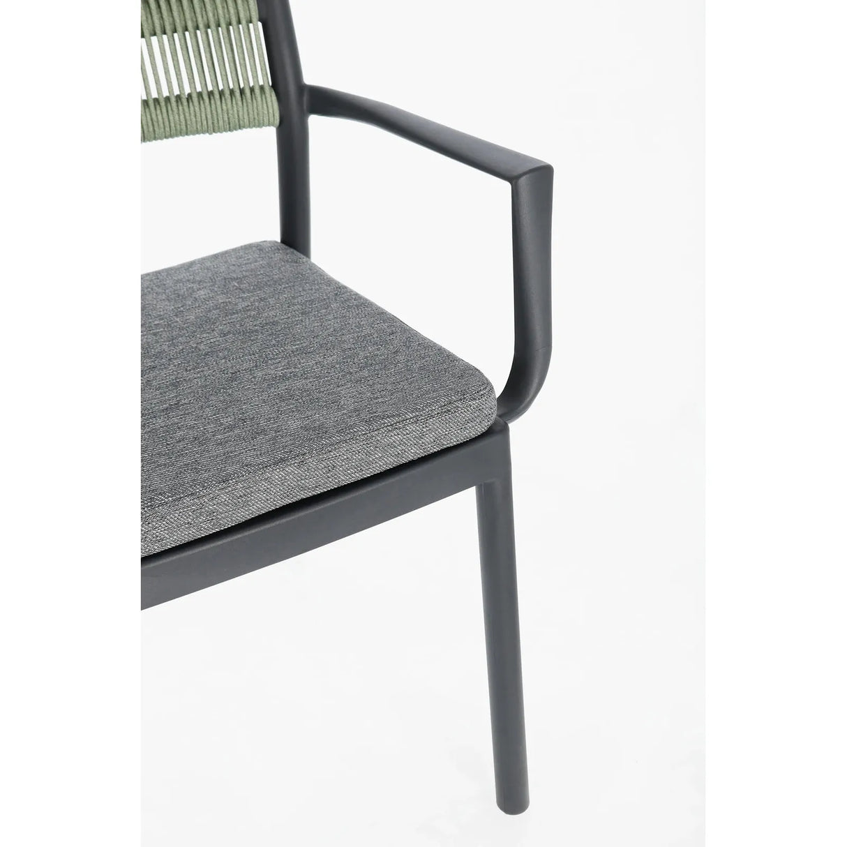 Alvin Stuhl mit Armlehne und Kissen Anthrazit/Gold - ZEN ZONE Furniture