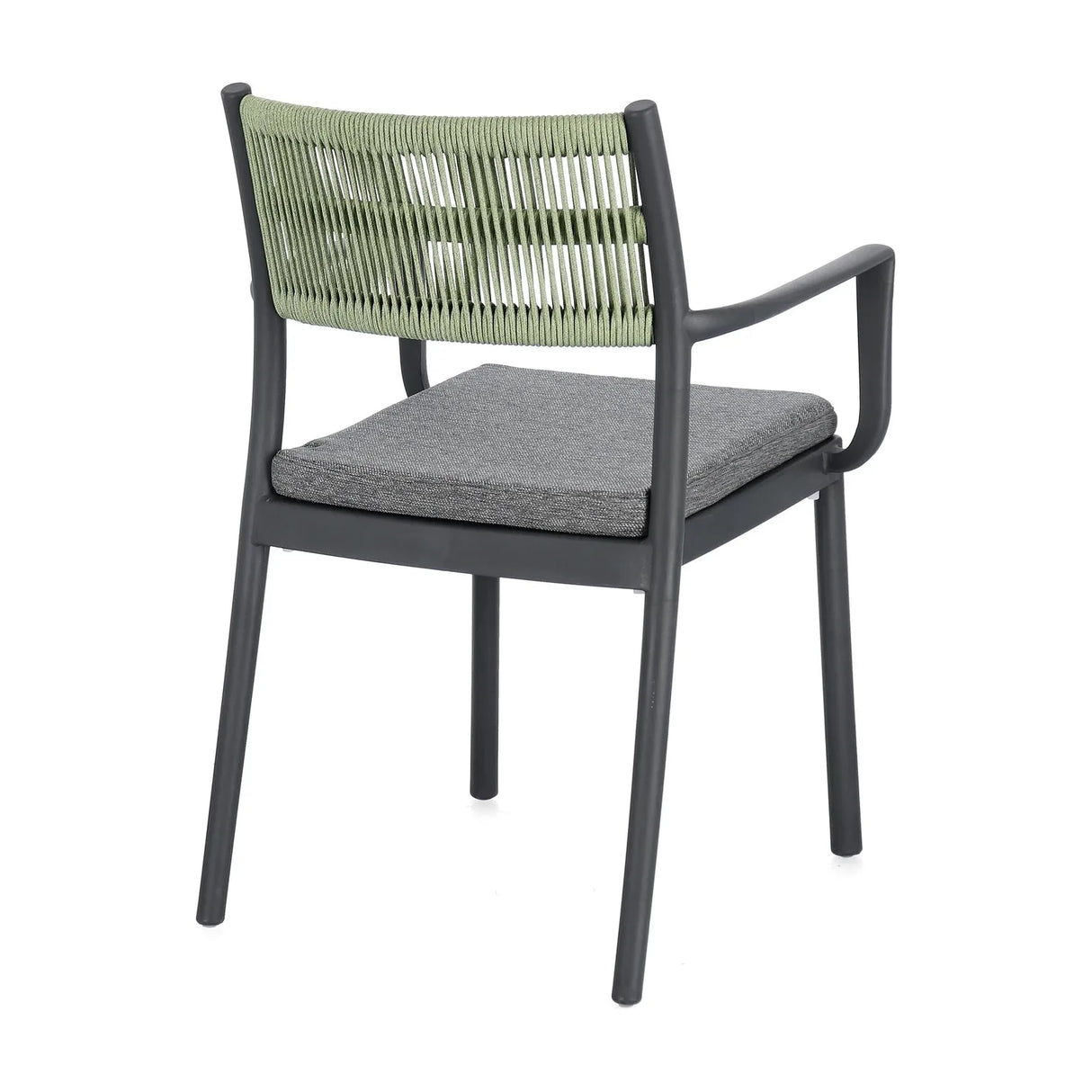 Alvin Stuhl mit Armlehne und Kissen Anthrazit/Gold - ZEN ZONE Furniture