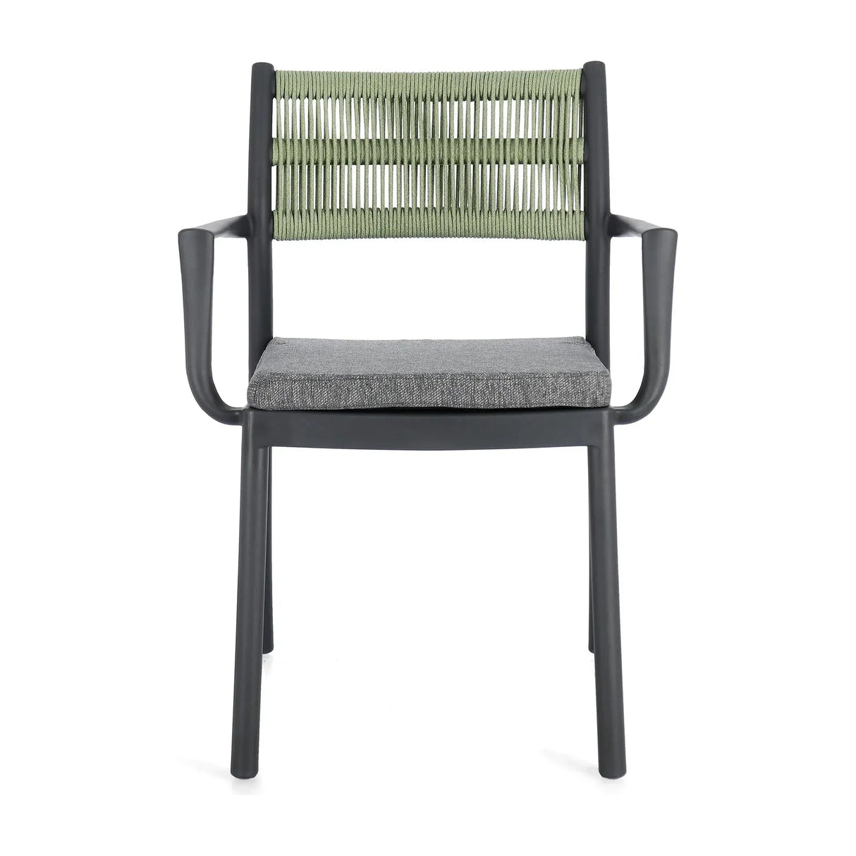 Alvin Stuhl mit Armlehne und Kissen Anthrazit/Gold - ZEN ZONE Furniture