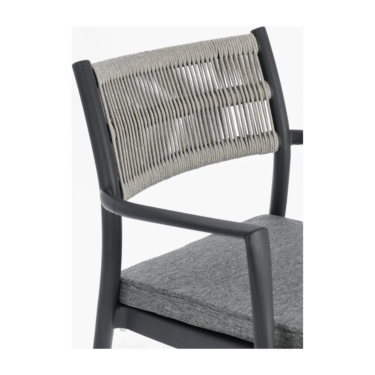 Alvin Stuhl mit Armlehne und Kissen Charcoal/Hellgrau - ZEN ZONE Furniture