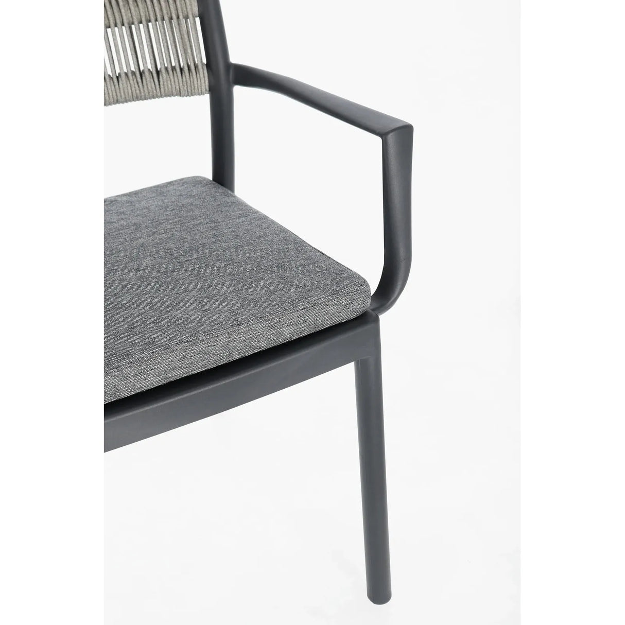 Alvin Stuhl mit Armlehne und Kissen Charcoal/Hellgrau - ZEN ZONE Furniture
