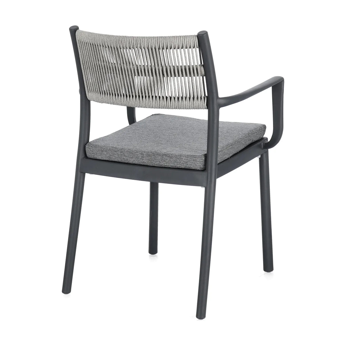 Alvin Stuhl mit Armlehne und Kissen Charcoal/Hellgrau - ZEN ZONE Furniture