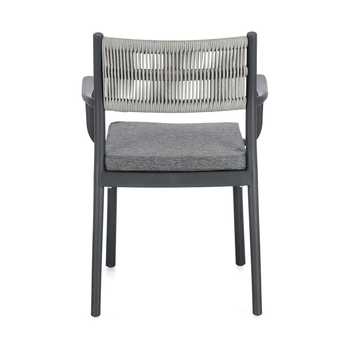 Alvin Stuhl mit Armlehne und Kissen Charcoal/Hellgrau - ZEN ZONE Furniture