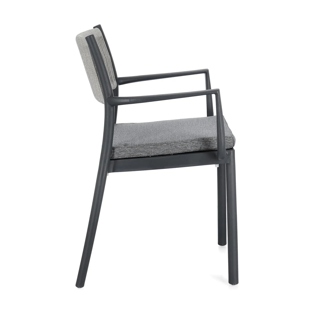 Alvin Stuhl mit Armlehne und Kissen Charcoal/Hellgrau - ZEN ZONE Furniture