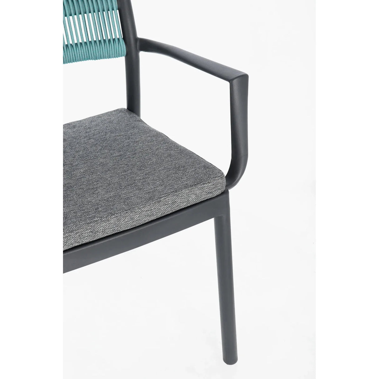 Alvin Stuhl mit Armlehne und Kissen Charcoal/Avio - ZEN ZONE Furniture