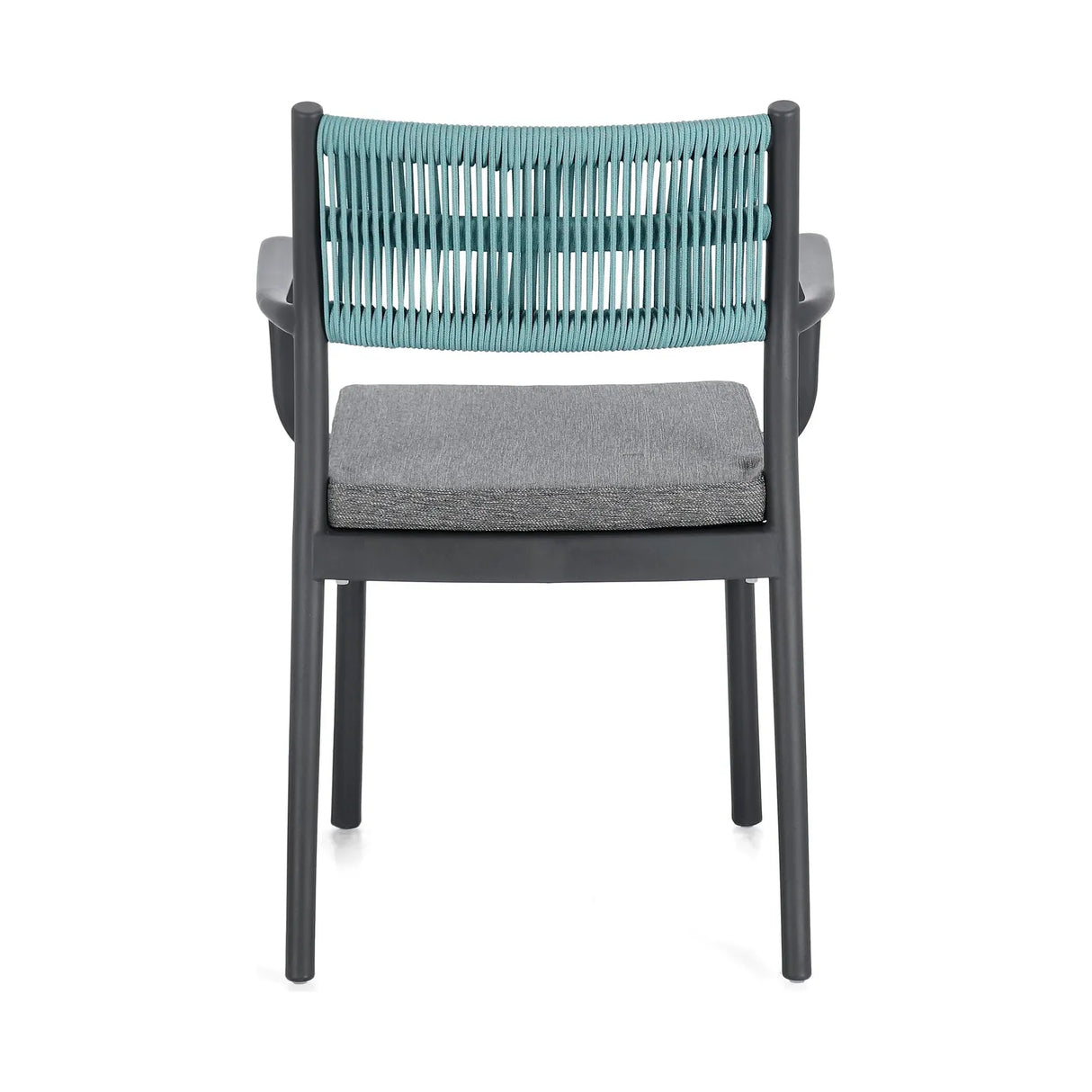 Alvin Stuhl mit Armlehne und Kissen Charcoal/Avio - ZEN ZONE Furniture