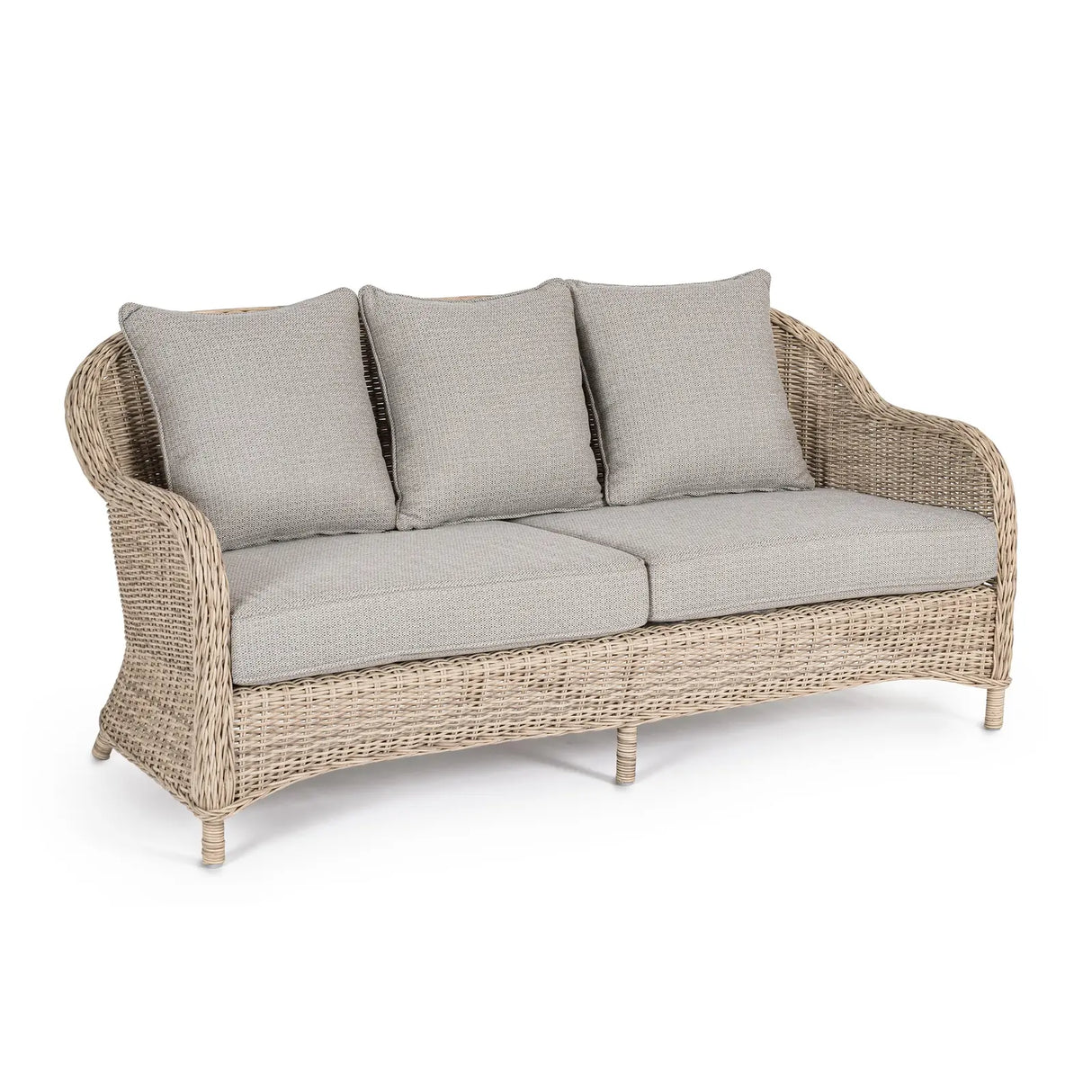 Garten-Sofa 3-Sitzer mit Kissen Aditya New - ZEN ZONE Furniture