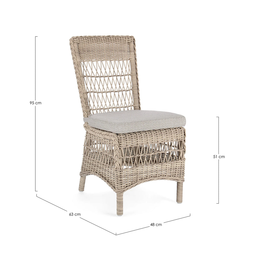 Gartenstuhl mit Kissen Jupiter New - ZEN ZONE Furniture