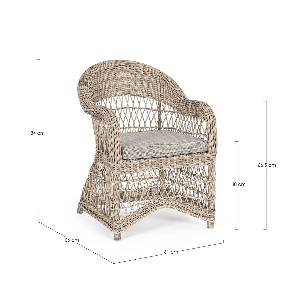 Outdoor Sessel mit Kissen Jupiter New - ZEN ZONE Furniture