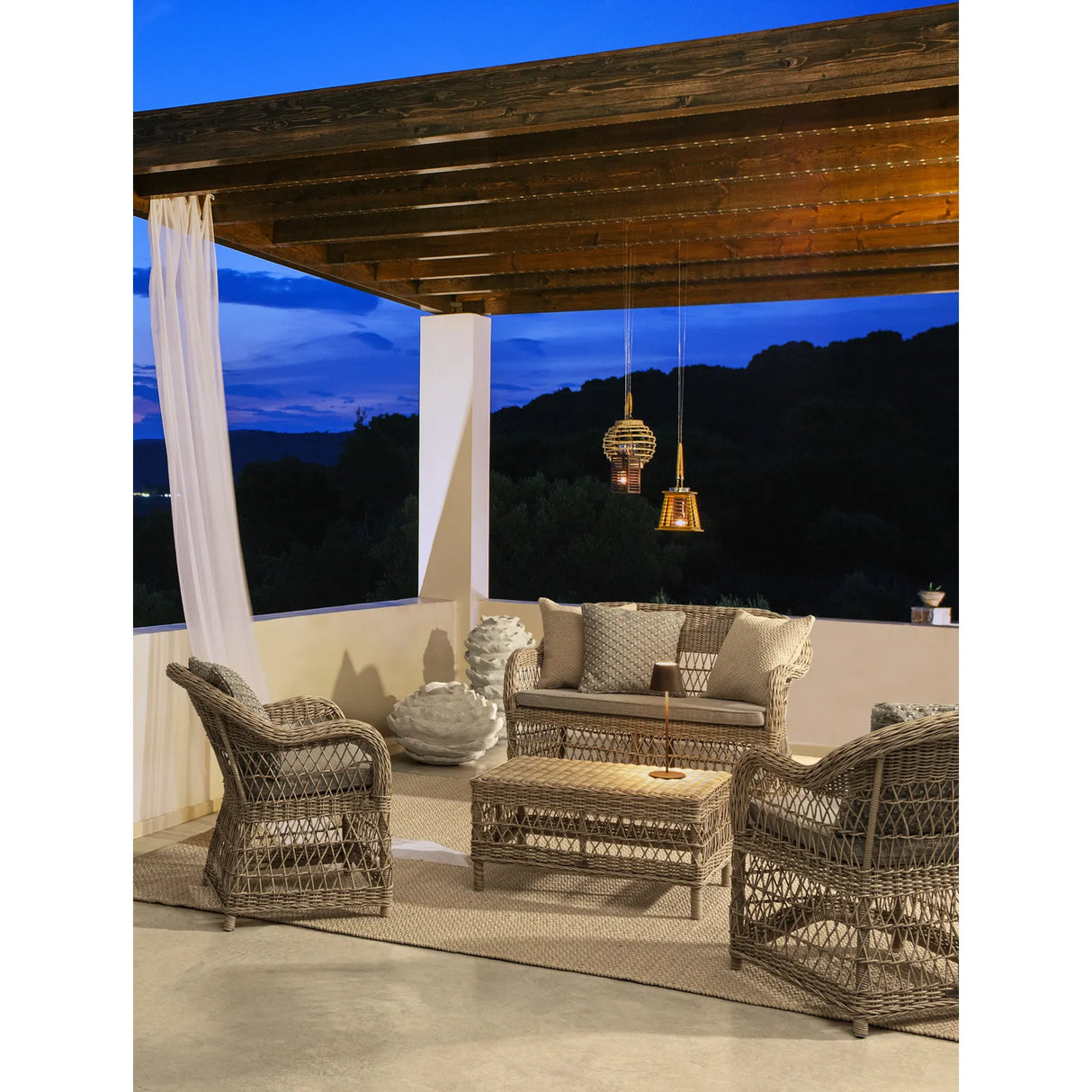 Garten Couchtisch 80x50 Jupiter New - ZEN ZONE Furniture