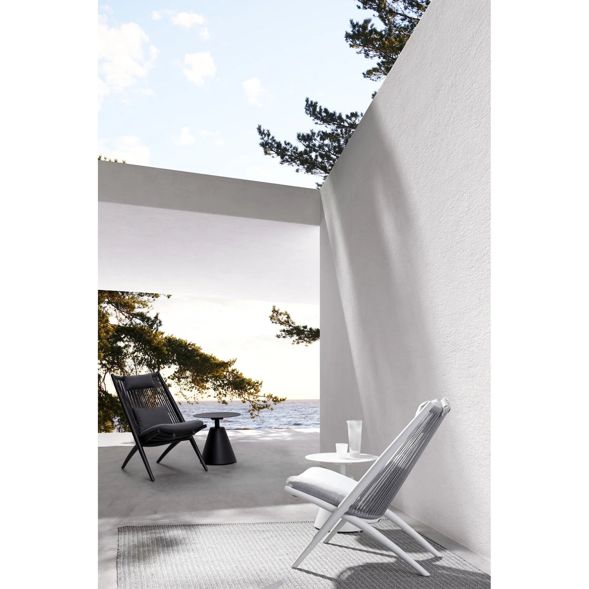 Garten Beistelltisch D50 Weiß XK03 Aloha - ZEN ZONE Furniture