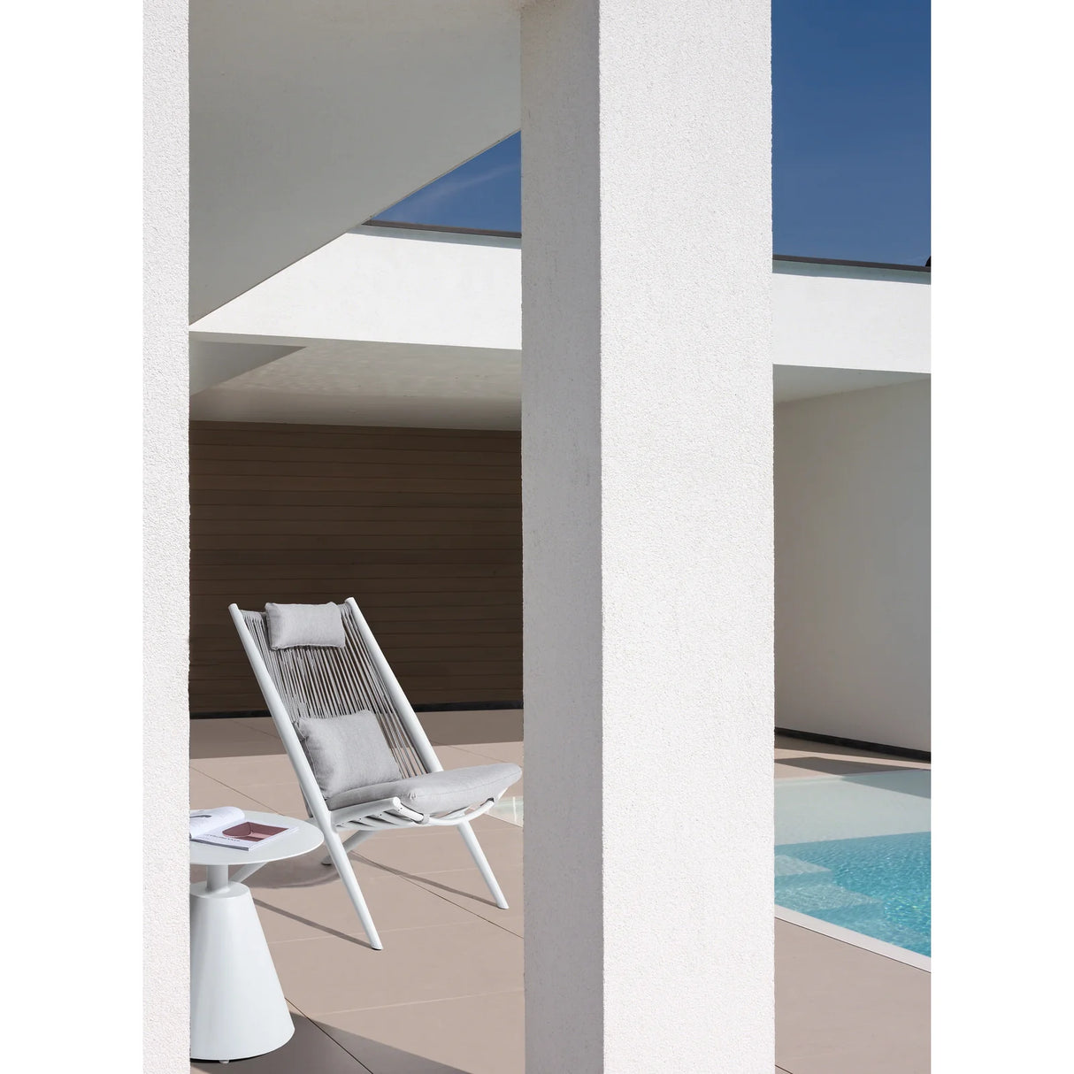 Garten Beistelltisch D50 Weiß XK03 Aloha - ZEN ZONE Furniture