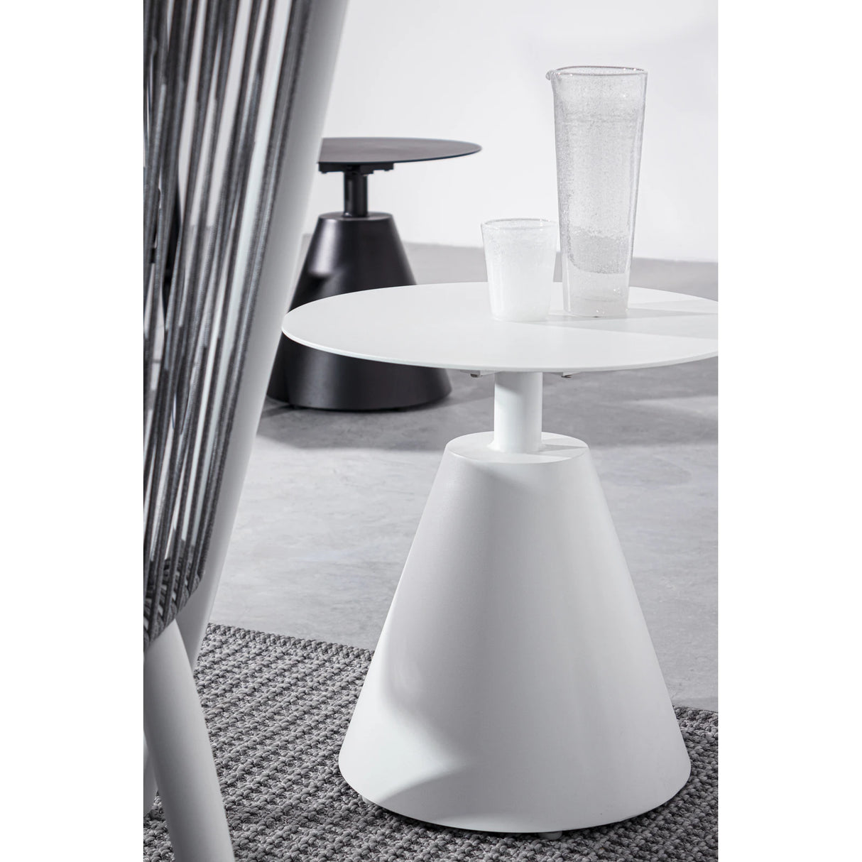 Garten Beistelltisch D50 Weiß XK03 Aloha - ZEN ZONE Furniture