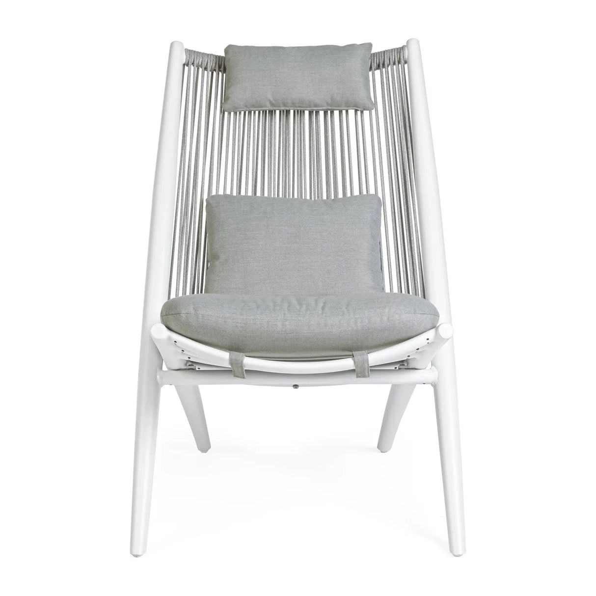 Aloha Lounge-Sessel Weiss XK03 mit Kissen - ZEN ZONE Furniture