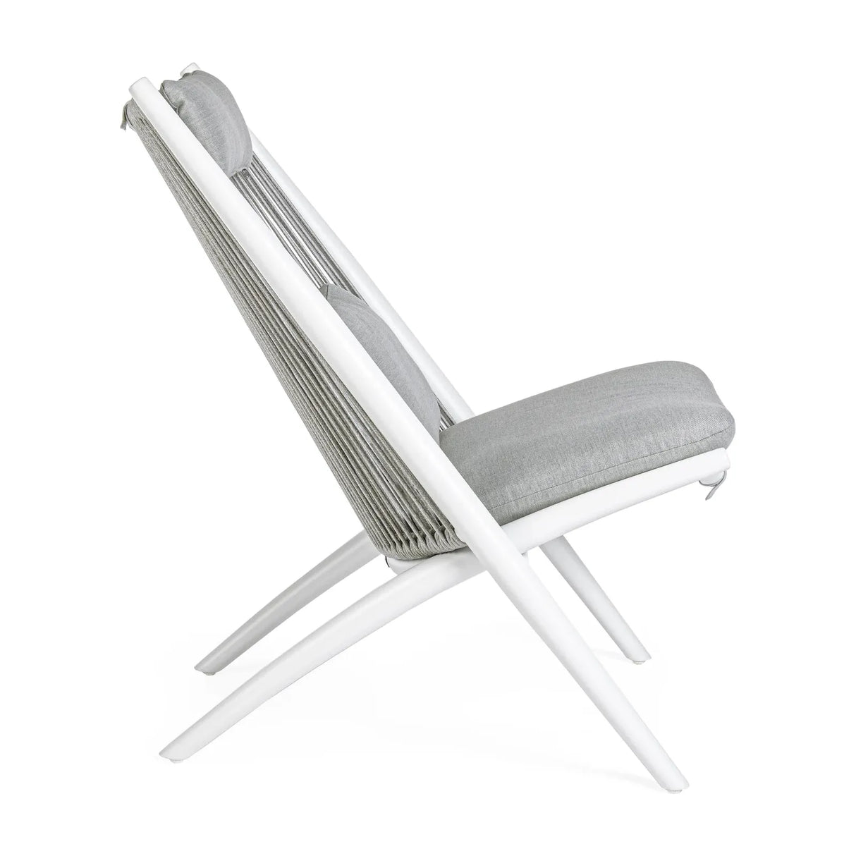 Aloha Lounge-Sessel Weiss XK03 mit Kissen - ZEN ZONE Furniture