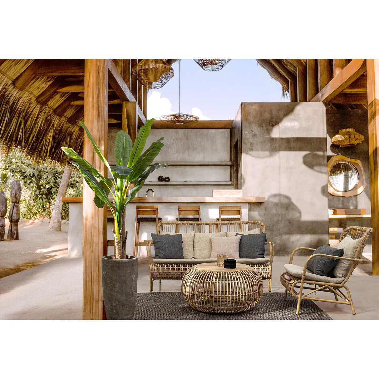 Outdoor Sessel mit Kissen Florisel - ZEN ZONE Furniture