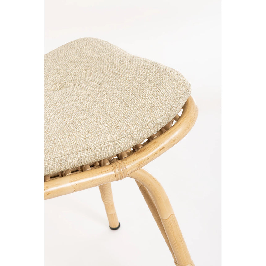 Outdoor Lounge-Sessel mit Kissen mit Fußstützen Maela - ZEN ZONE Furniture