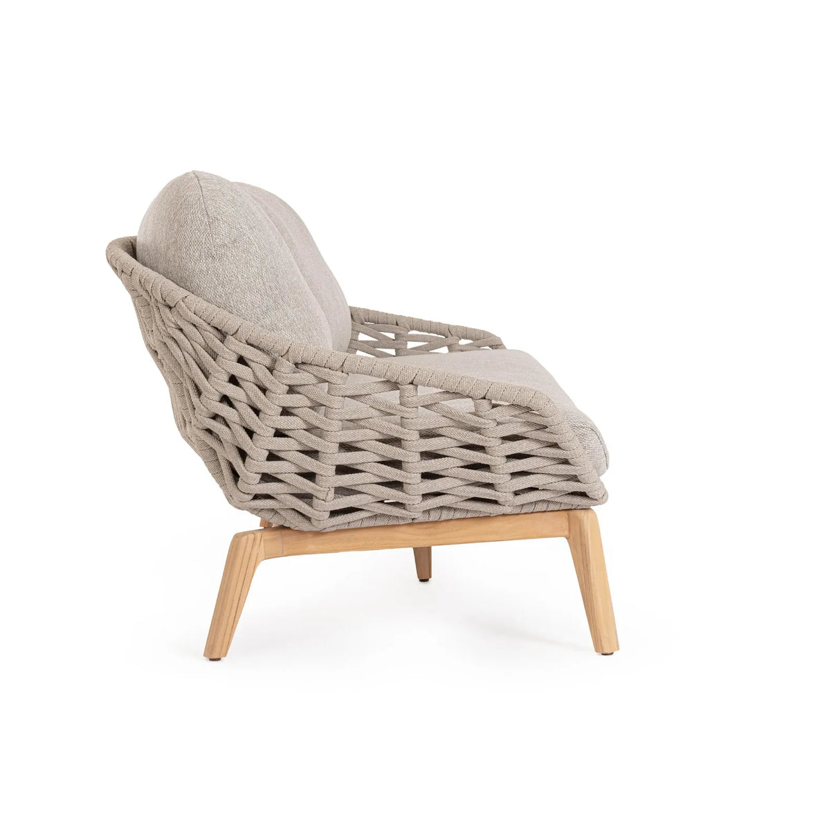 Garten-Sofa 2 bis 3-Sitzer mit Kissen Tamires Beige - ZEN ZONE Furniture