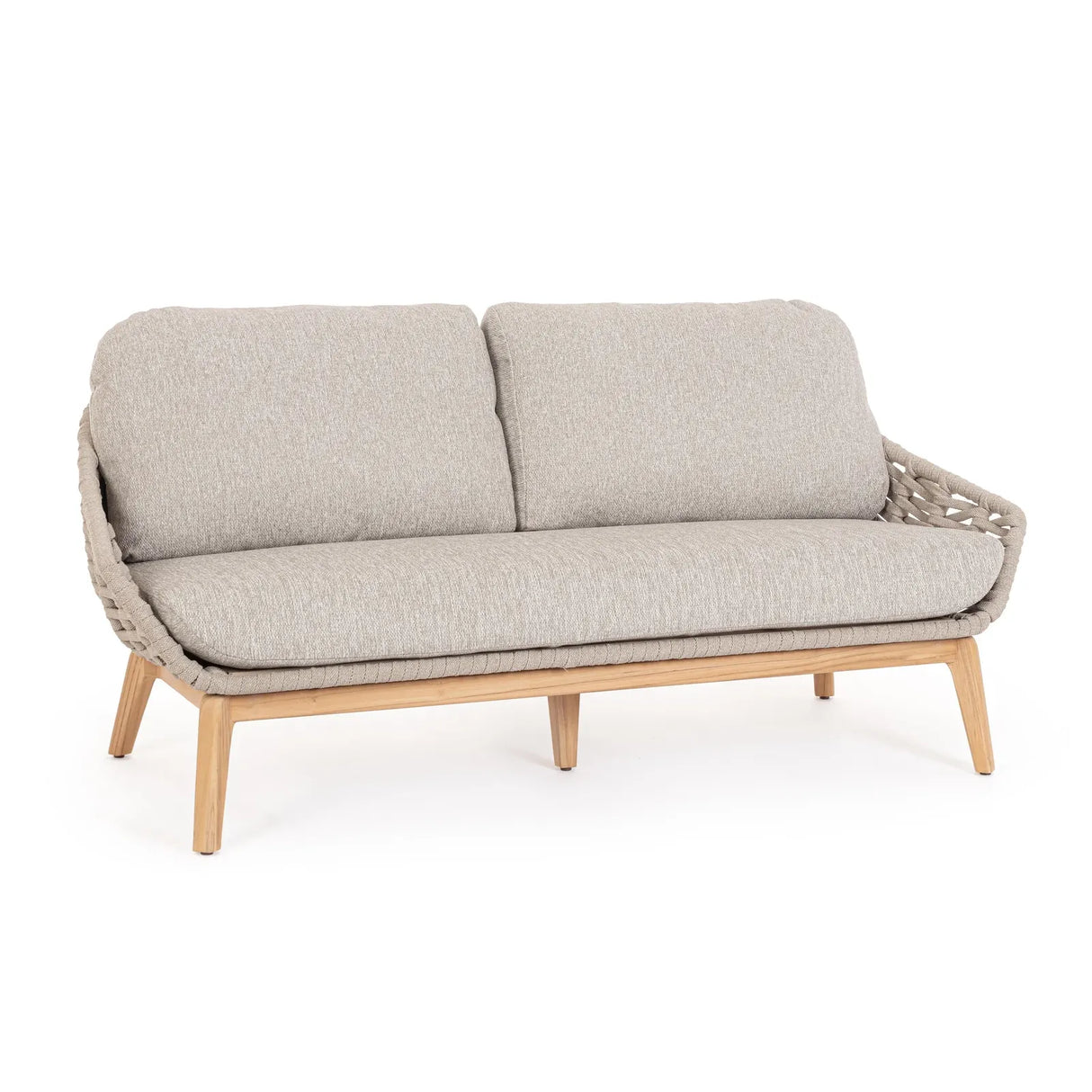 Garten-Sofa 2 bis 3-Sitzer mit Kissen Tamires Beige - ZEN ZONE Furniture