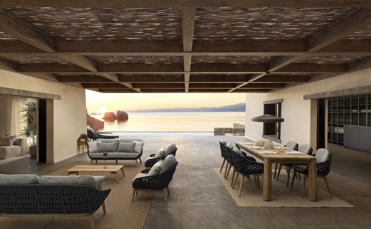 Outdoor Sessel mit Kissen Tamires Anthrazit - ZEN ZONE Furniture