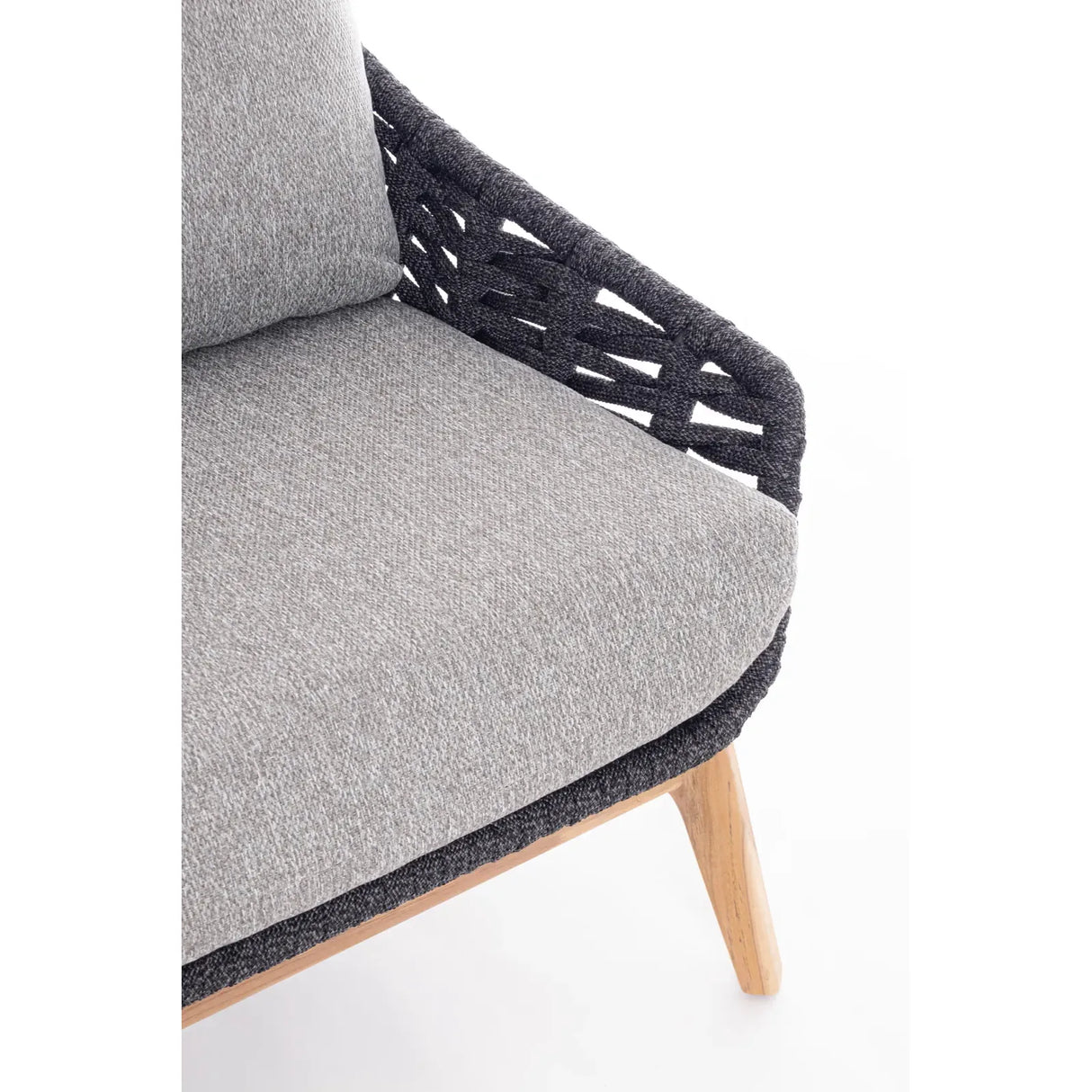 Garten-Sofa 2 bis 3-Sitzer mit Kissen Tamires Anthrazit - ZEN ZONE Furniture