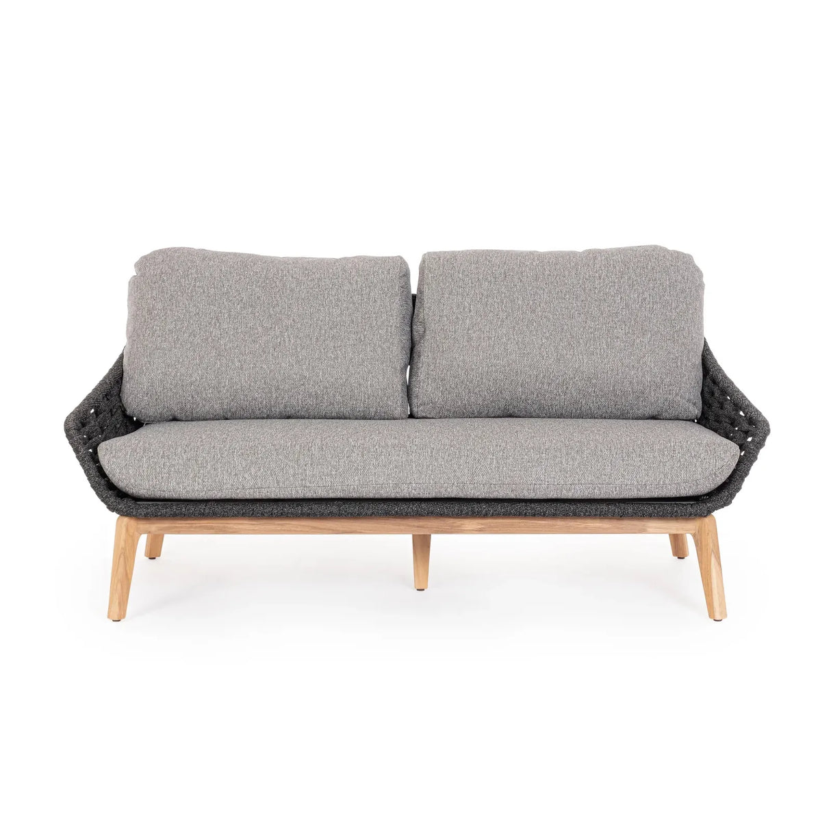 Garten-Sofa 2 bis 3-Sitzer mit Kissen Tamires Anthrazit - ZEN ZONE Furniture