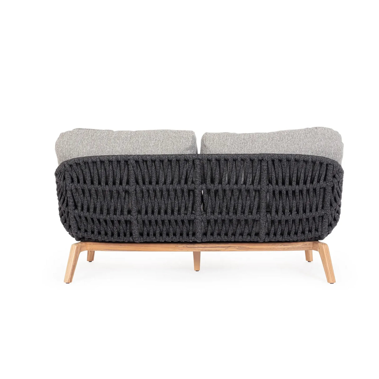Garten-Sofa 2 bis 3-Sitzer mit Kissen Tamires Anthrazit - ZEN ZONE Furniture