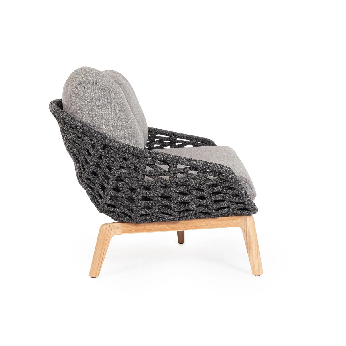 Garten-Sofa 2 bis 3-Sitzer mit Kissen Tamires Anthrazit - ZEN ZONE Furniture