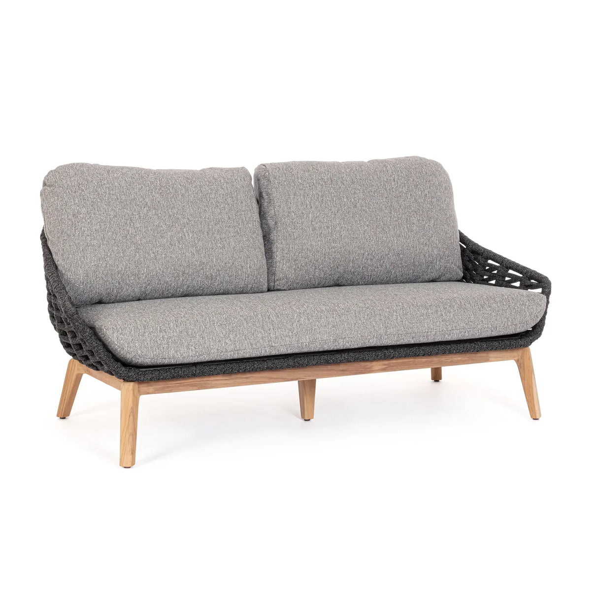 Garten-Sofa 2 bis 3-Sitzer mit Kissen Tamires Anthrazit - ZEN ZONE Furniture
