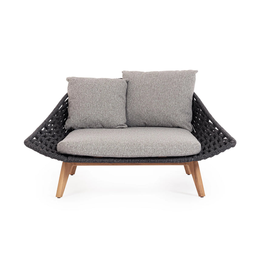 Outdoor Daybed mit Lehne Tamires Anthrazit - ZEN ZONE Furniture