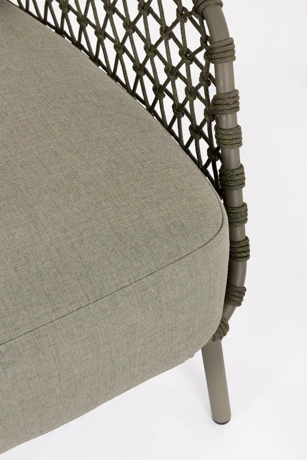 Outdoor Sofa 2/3-Sitzer Ivissa aus Seil Grün 166x85 cm - ZEN ZONE Furniture