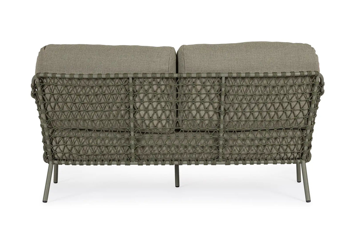 Outdoor Sofa 2/3-Sitzer Ivissa aus Seil Grün 166x85 cm - ZEN ZONE Furniture