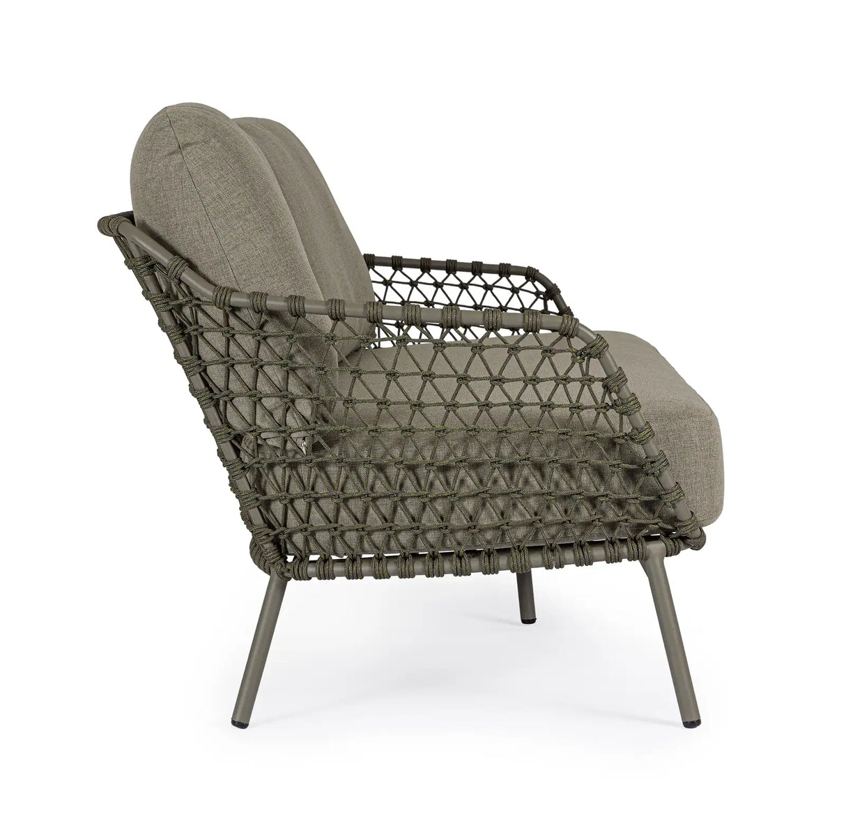 Outdoor Sofa 2/3-Sitzer Ivissa aus Seil Grün 166x85 cm - ZEN ZONE Furniture