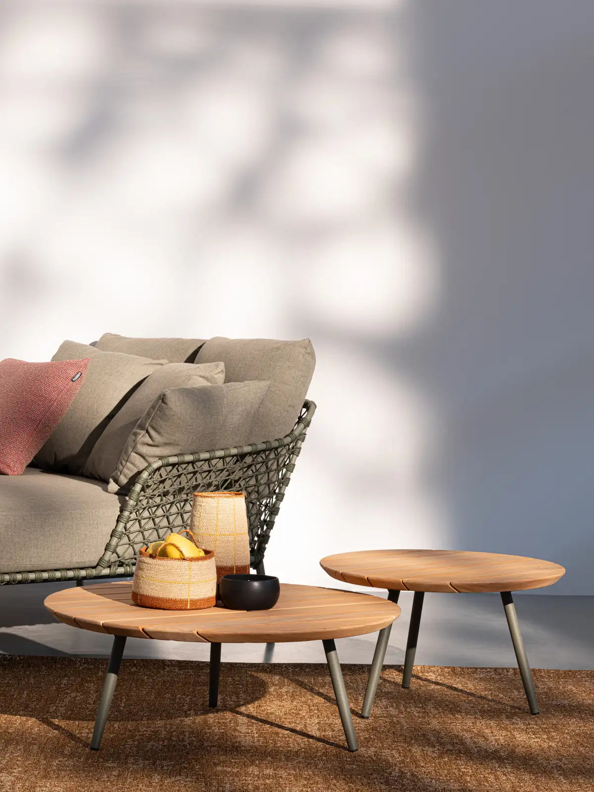 Outdoor Daybed 2-Sitzer Ivissa Grün 139x170 cm - ZEN ZONE Furniture