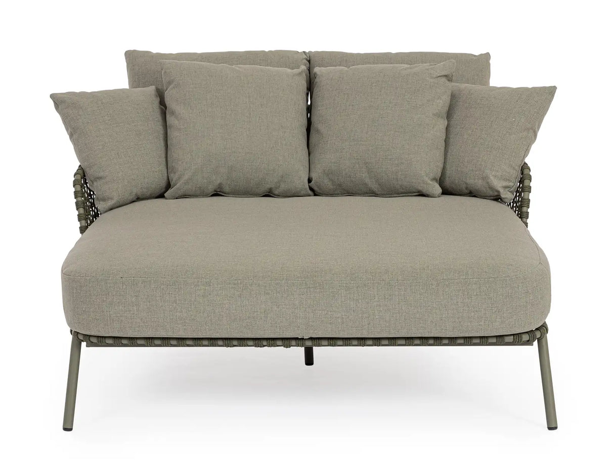 Outdoor Daybed 2-Sitzer Ivissa Grün 139x170 cm - ZEN ZONE Furniture